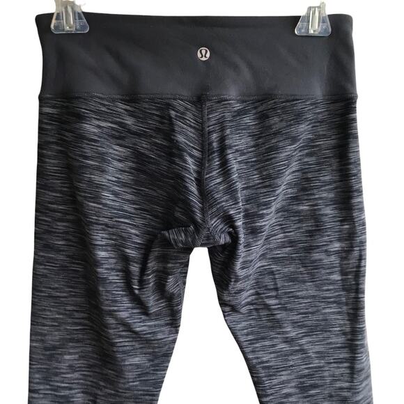 Lululemon Wunder Under Spacedye Crops Leggings Size 6 Yoga Run Gym Athleisure - Picture 5 of 12